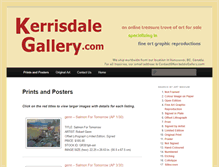 Tablet Screenshot of kerrisdalegallery.com